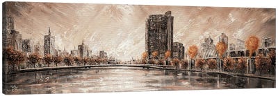 Melbourne Vibes, Yarra River Canvas Art Print - Victoria Art