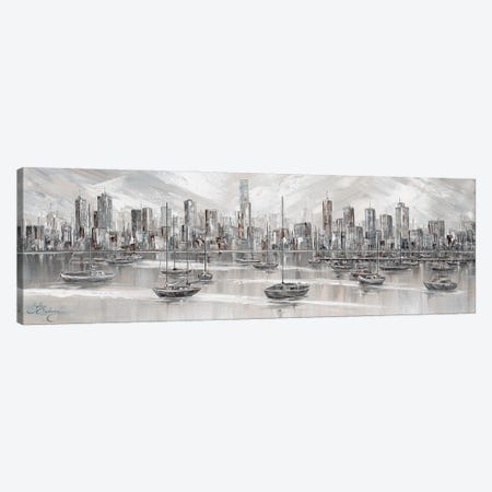 Melbourne City Skyline Canvas Print #IKW75} by Isabella Karolewicz Canvas Wall Art