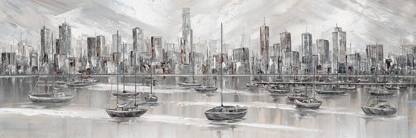 Sailboats: Melbourne City Skyline by Isabella Karolewicz