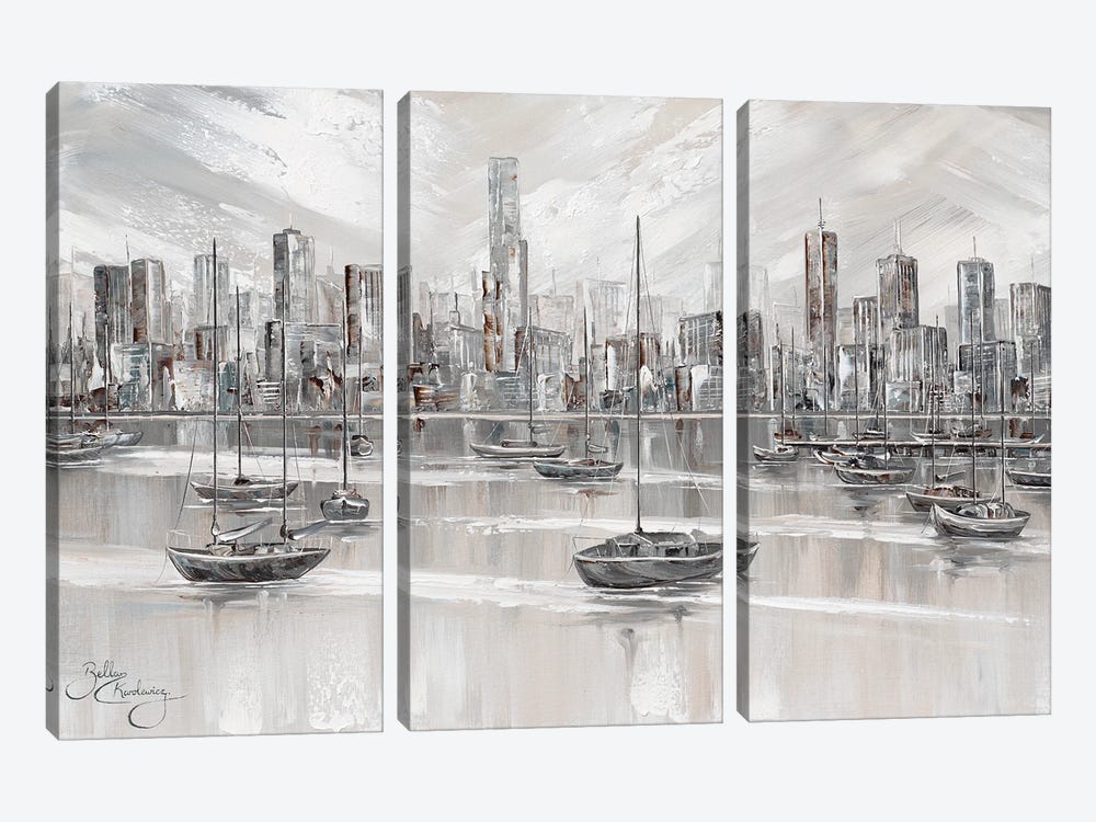 Melbourne City Skyline II by Isabella Karolewicz 3-piece Canvas Art Print