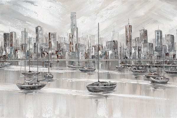 Sailboats: Melbourne City Skyline II by Isabella Karolewicz