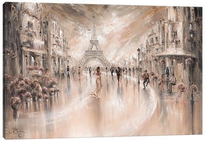 Harmony, Paris Flair - Landscape Canvas Art Print - Cityscape Art