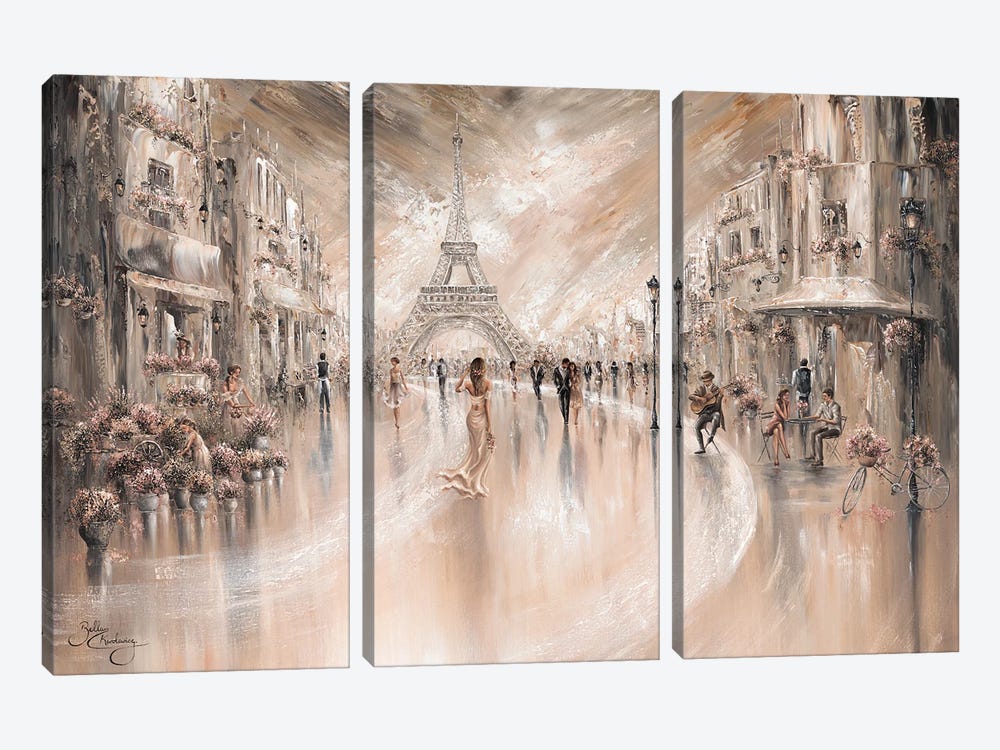 Harmony, Paris Flair - Landscape by Isabella Karolewicz 3-piece Canvas Art
