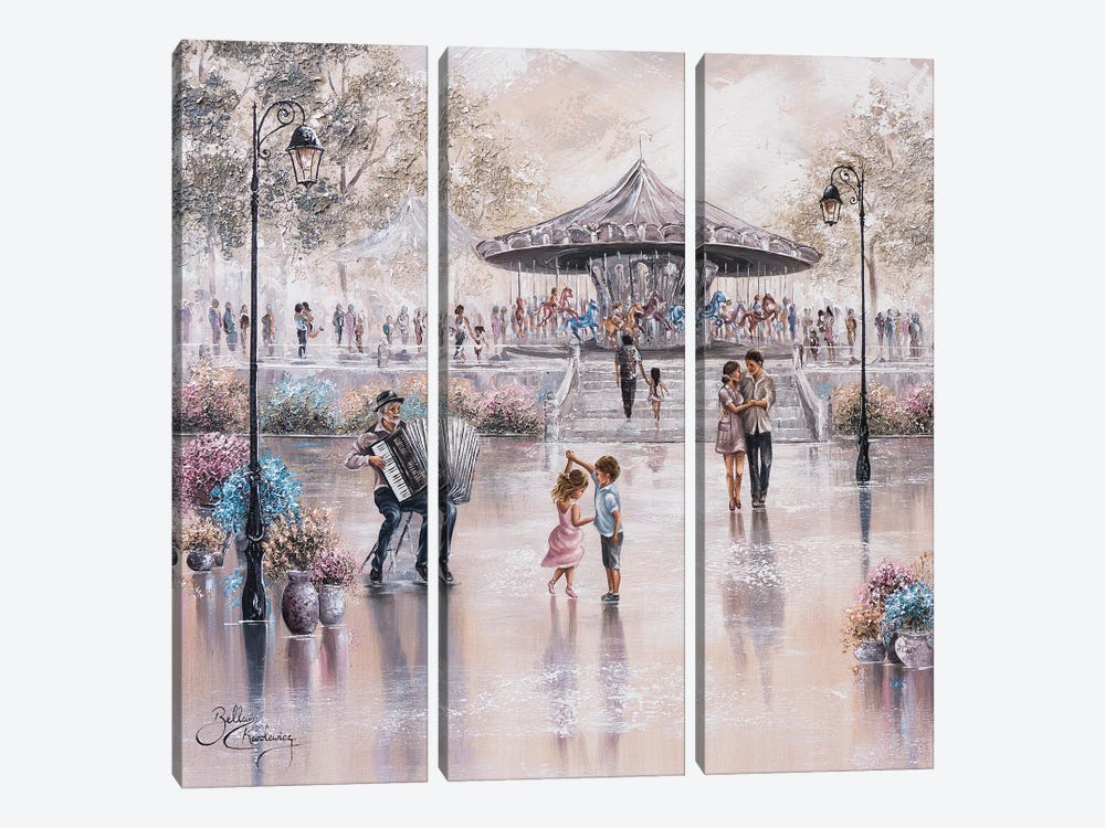 Happiness - Square by Isabella Karolewicz 3-piece Canvas Print