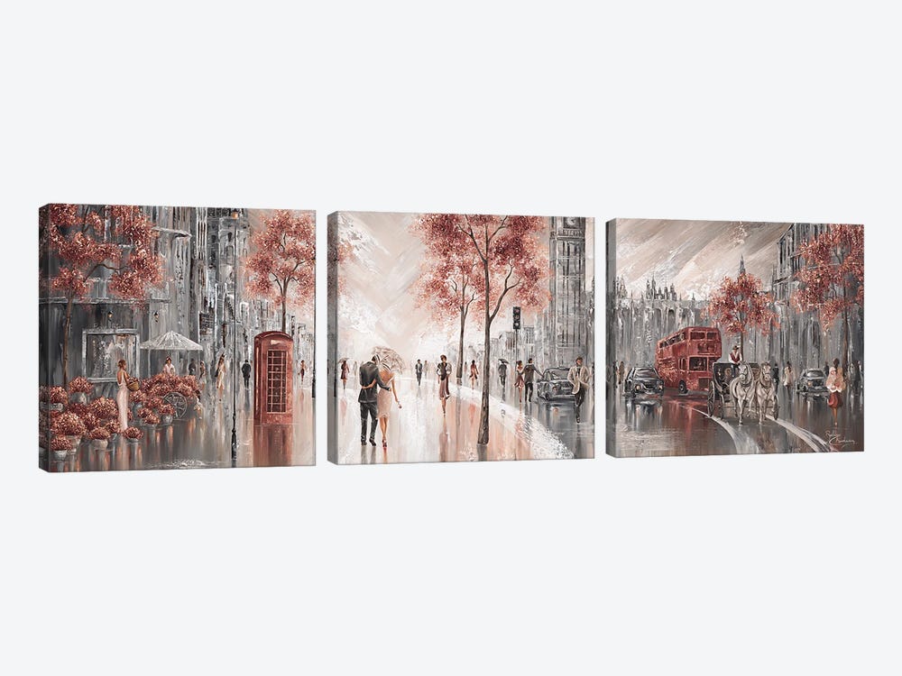London Luxe II by Isabella Karolewicz 3-piece Canvas Artwork