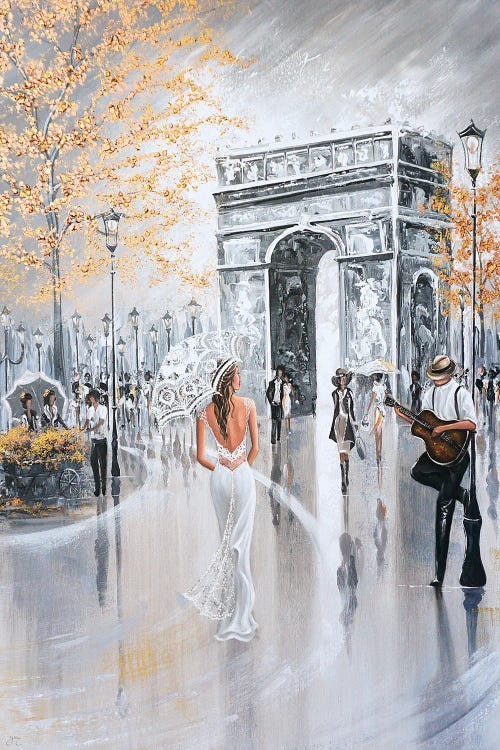 Glimpse, Paris - Portrait by Isabella Karolewicz wall art