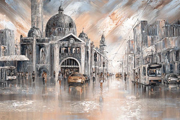 Victoria: Flinders Station, Radiance - Landscape by Isabella Karolewicz