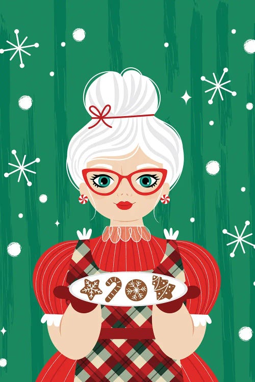 Mrs. Claus by Ilis Aviles wall art