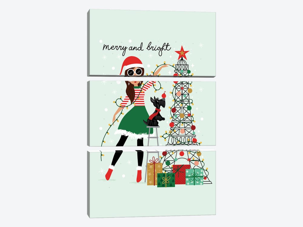 Merry and Bright by Ilis Aviles 3-piece Art Print