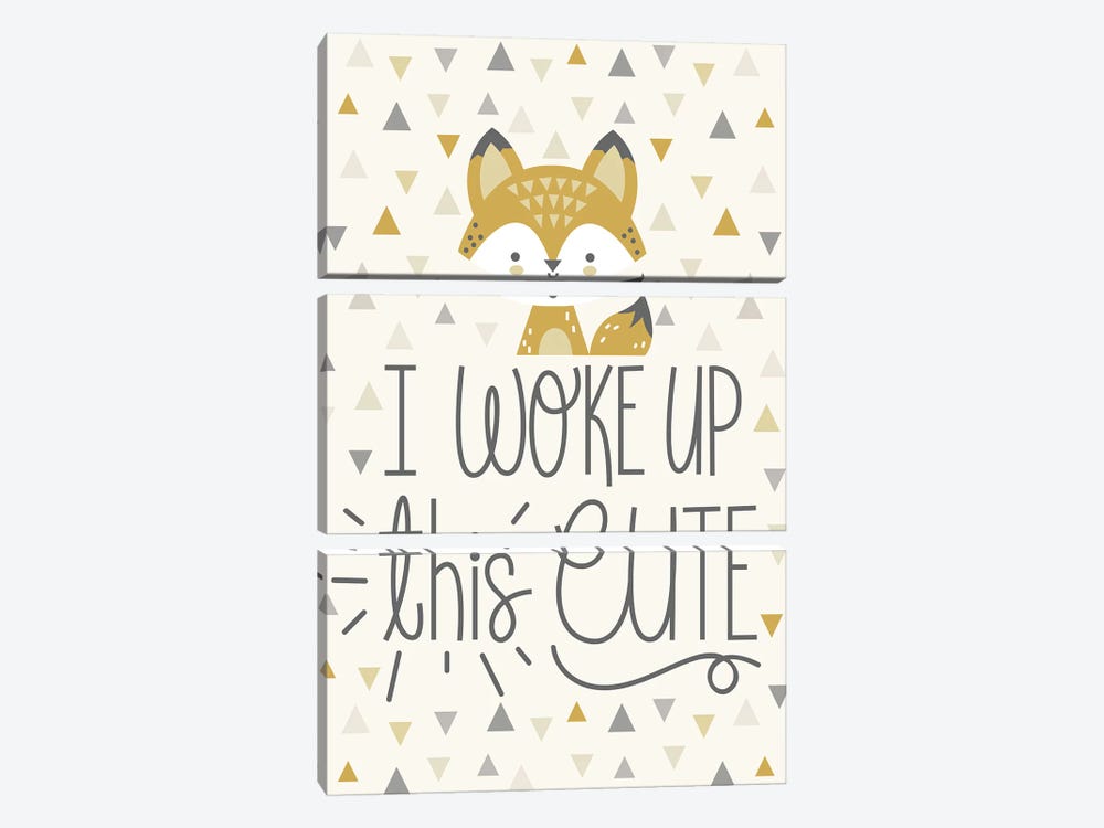 Cute And Wild I by Ilis Aviles 3-piece Canvas Wall Art