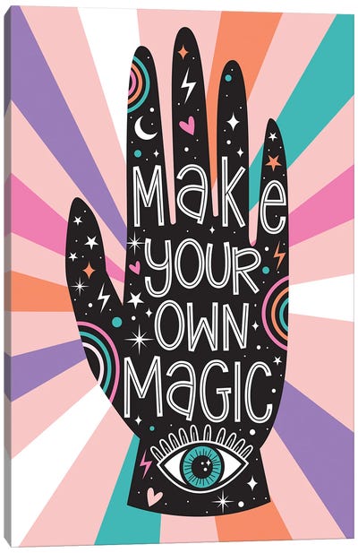 Make Your Own Magic Canvas Art Print - Rainbow Art