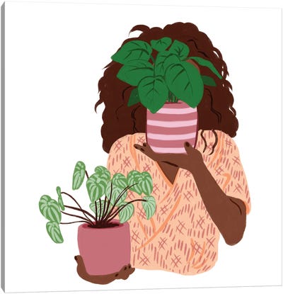 Plant Girl I Canvas Art Print