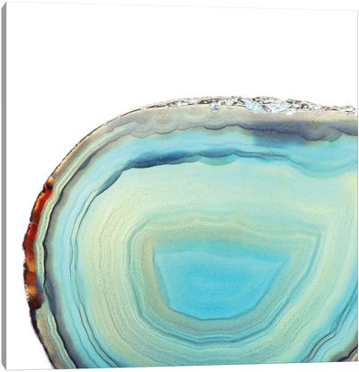 Sapphire Tide Canvas Art Print - Agate, Geode & Mineral Art