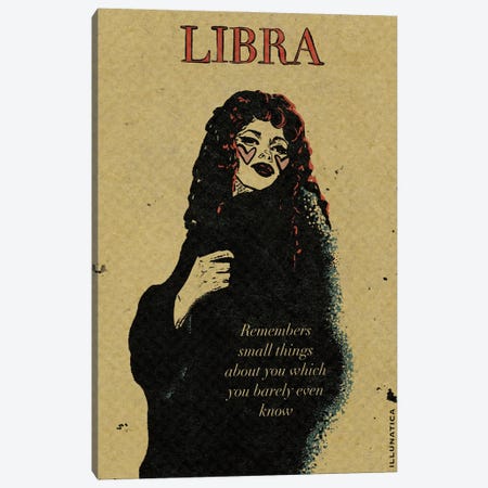 Libra Canvas Print #ILN10} by Illunatica Art Print