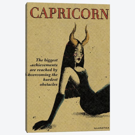 Capricorn Canvas Print #ILN13} by Illunatica Canvas Print