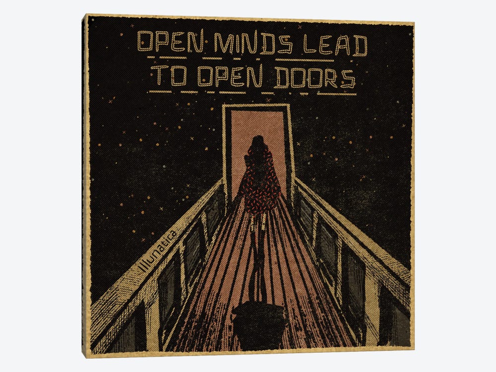 Open Minds Lead To Open Doors by Illunatica 1-piece Canvas Print