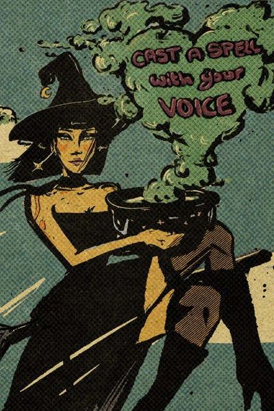 Cast A Spell With Your Voice by Illunatica framed wall art