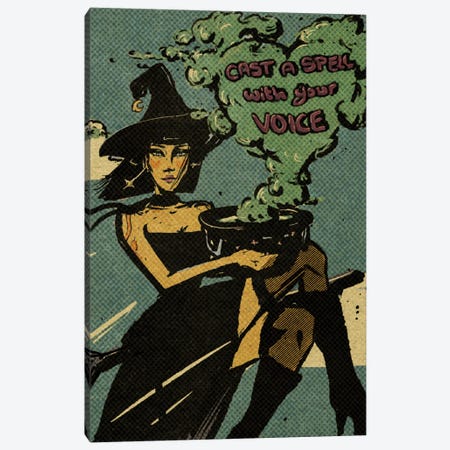 Cast A Spell With Your Voice Canvas Print #ILN22} by Illunatica Canvas Artwork