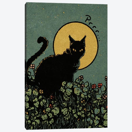 Cat Canvas Print #ILN26} by Illunatica Art Print