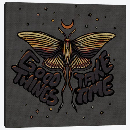 Framed Canvas Art (White Floating Frame) - Jewel Moths - Chinese Lunar Moth by Ffion Evans (styles > Digital art) - 26x26 in