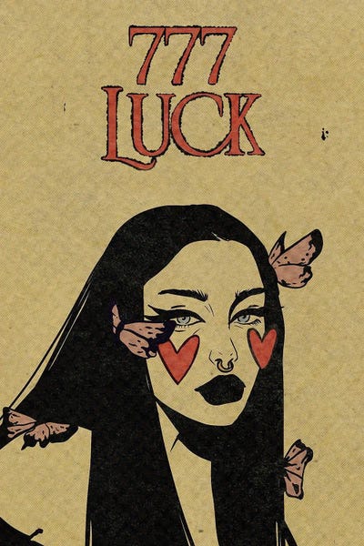 Angel Number 777 by Illunatica art print