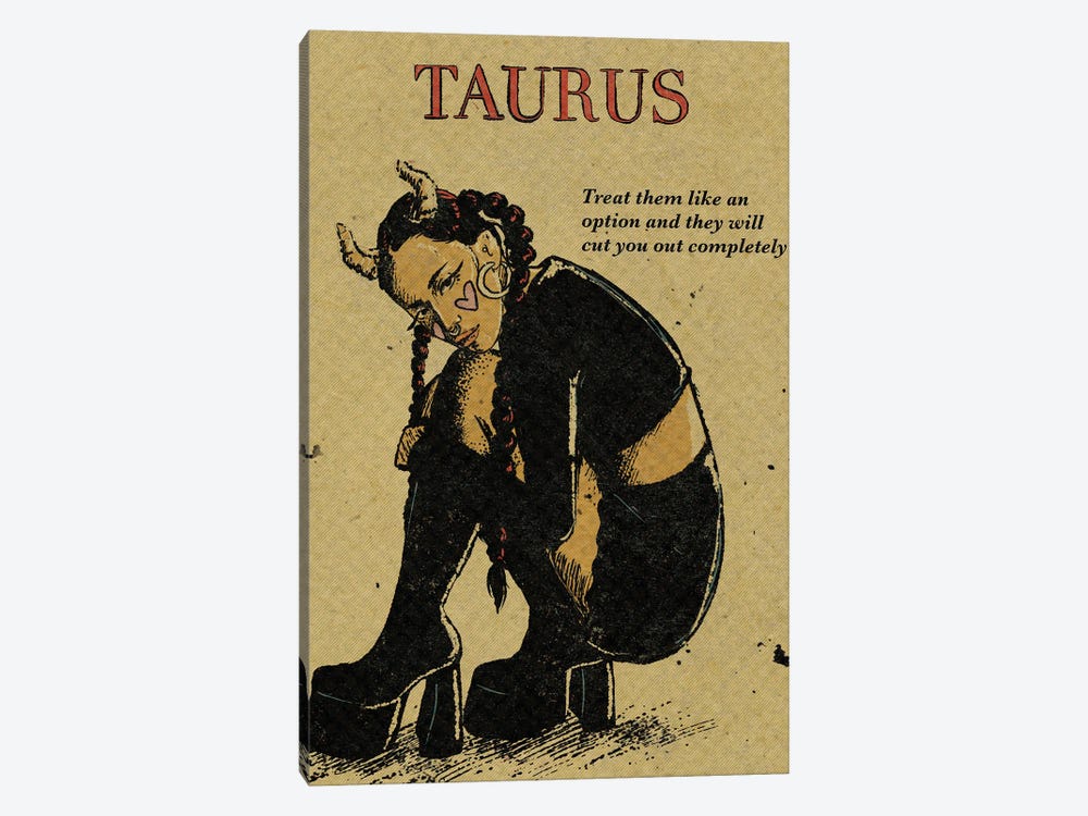 Taurus by Illunatica 1-piece Canvas Art Print