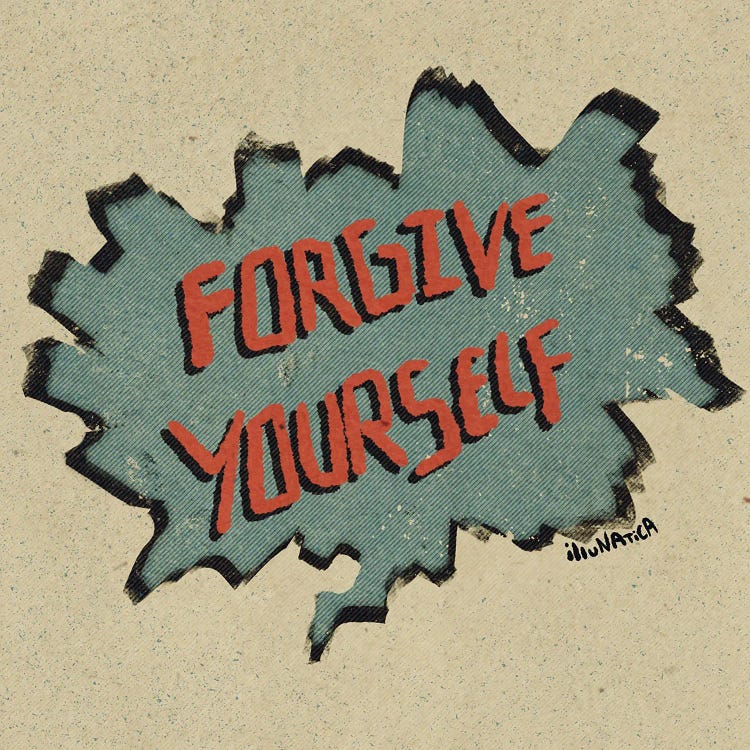 Forgive Yourself by Illunatica wall art