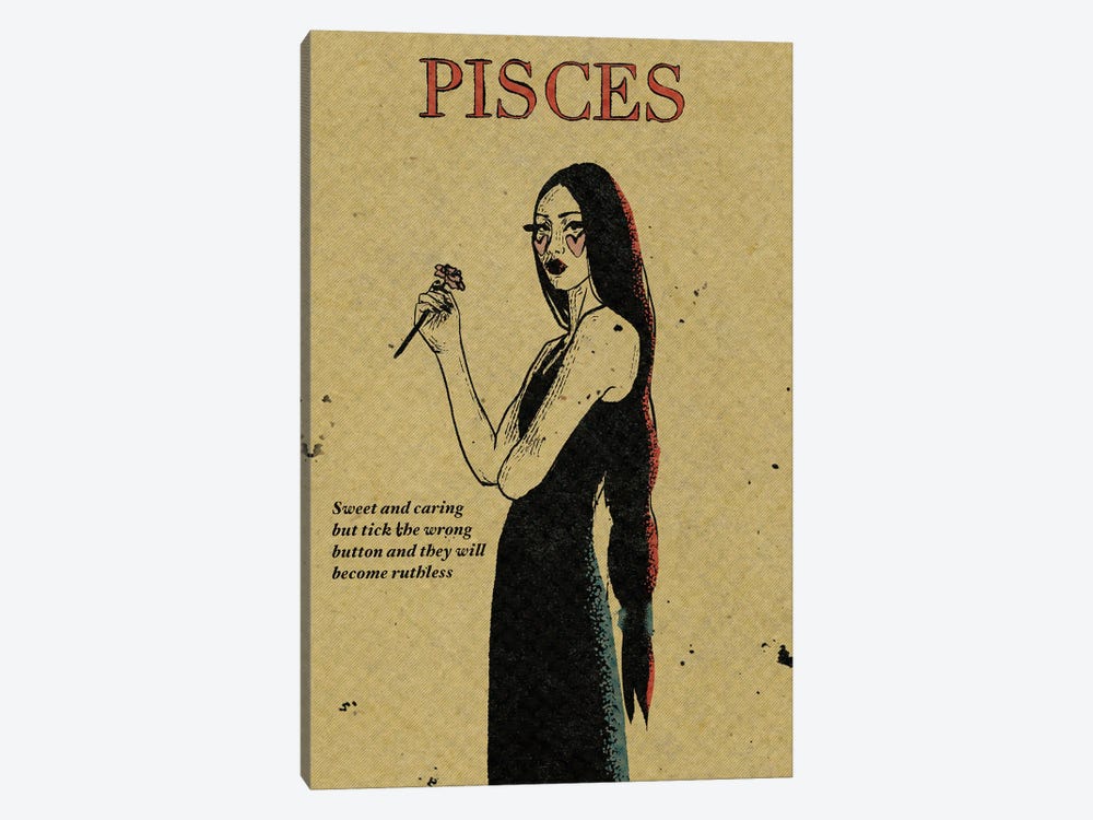 Pisces by Illunatica 1-piece Canvas Wall Art