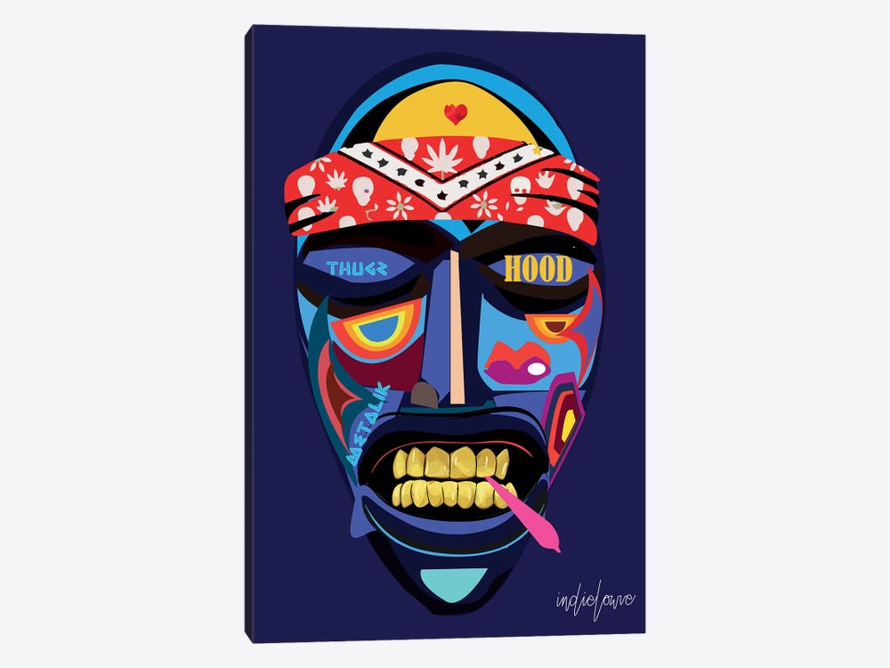Emo Mask by Indie Lowve 1-piece Art Print