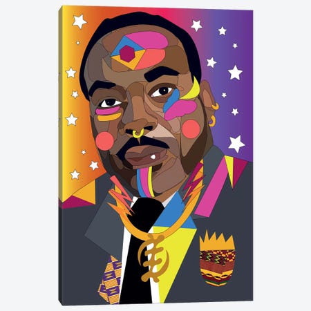 MLK Canvas Print #ILO20} by Indie Lowve Art Print
