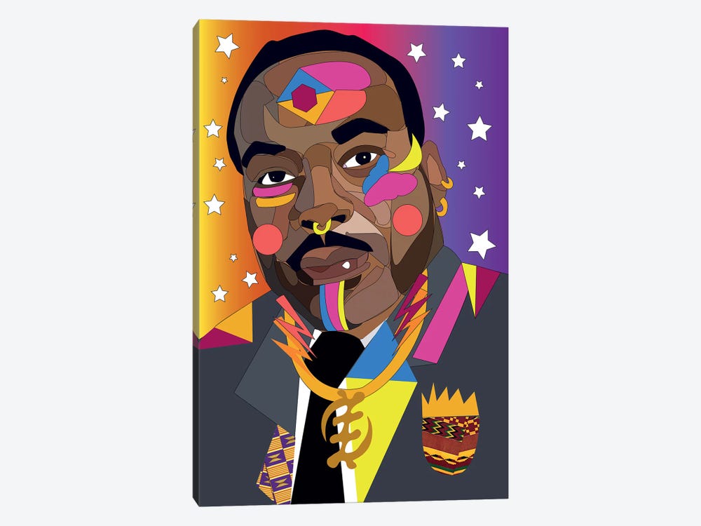 MLK by Indie Lowve 1-piece Canvas Wall Art