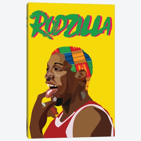 Rodzilla II Canvas Print #ILO28} by Indie Lowve Art Print
