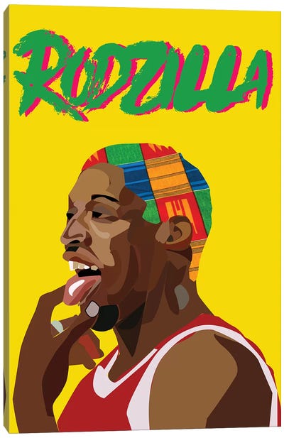 Rodzilla II Canvas Art Print - Chicago Bulls