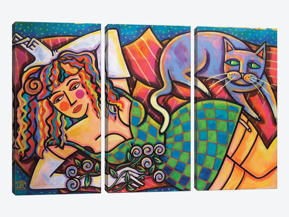 The Cats Meow by Ilene Richard 3-piece Art Print