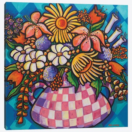 Spring Bouquet Canvas Print #ILR1} by Ilene Richard Canvas Wall Art