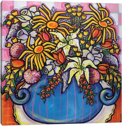 A Floral Embrace Canvas Art Print - Ilene Richard