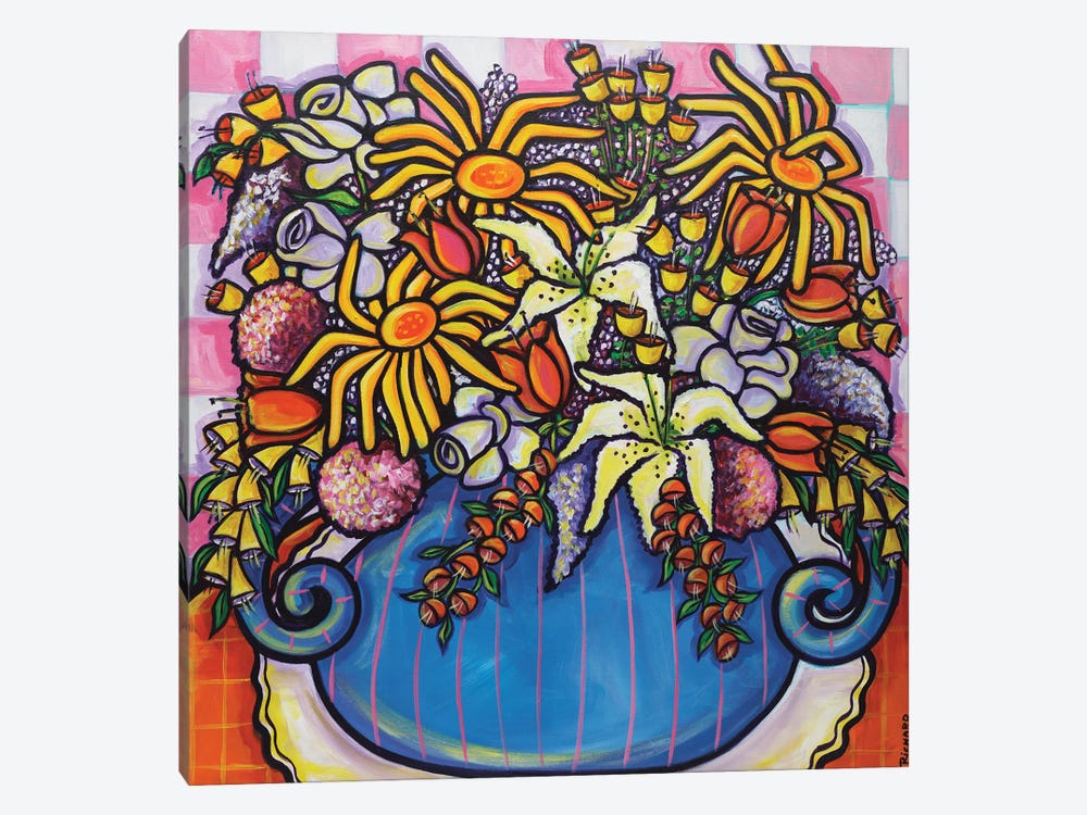 A Floral Embrace by Ilene Richard 1-piece Canvas Art