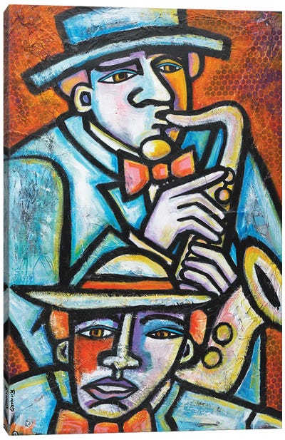 Jazz Men Canvas Art Print - Ilene Richard