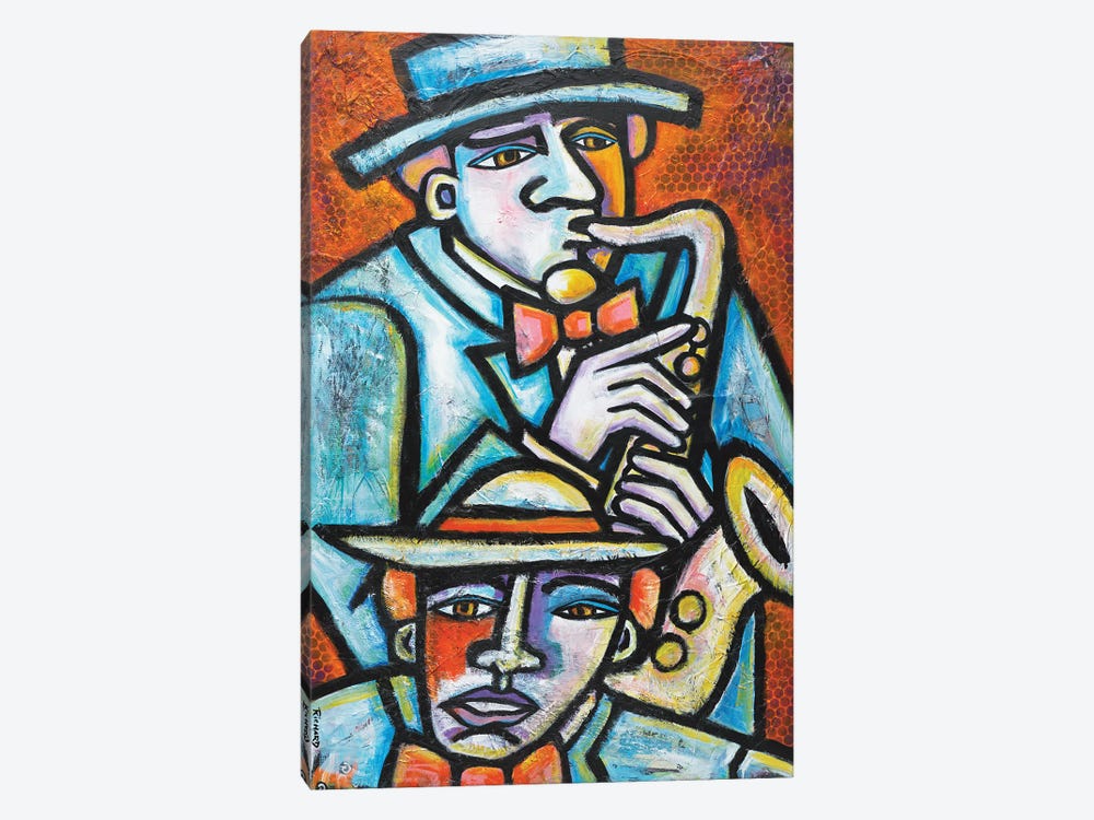 Jazz Men by Ilene Richard 1-piece Canvas Art Print