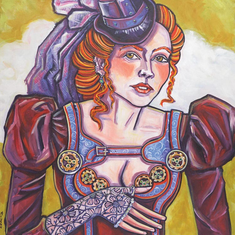 Steampunk Beauty by Ilene Richard wall art