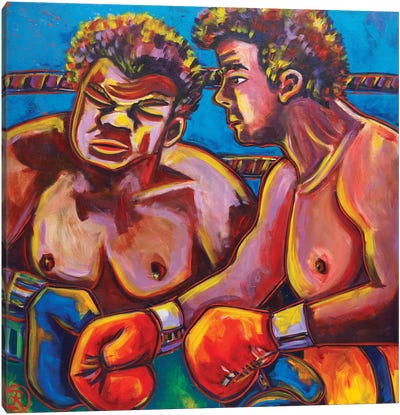 The Boxers Canvas Art Print - Boxing Art