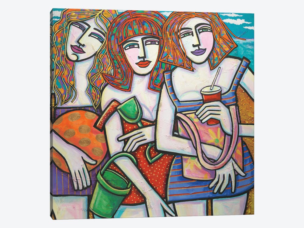 Summer Friends by Ilene Richard 1-piece Canvas Art Print