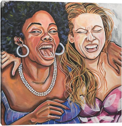 Laughing Out Loud Canvas Art Print - Ilene Richard