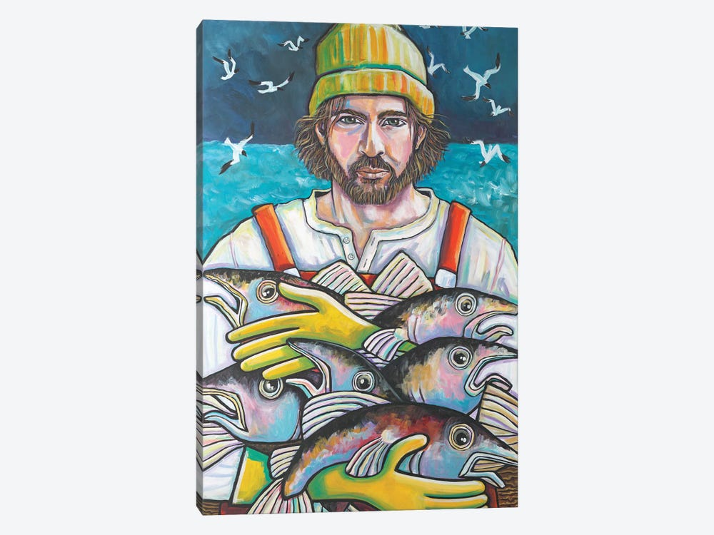 Fisherman Of Gloucester by Ilene Richard 1-piece Art Print