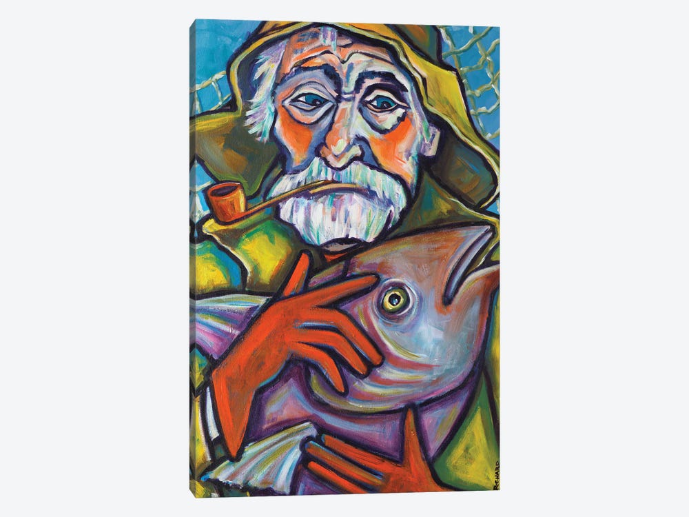 Gloucester Fisherman by Ilene Richard 1-piece Canvas Art