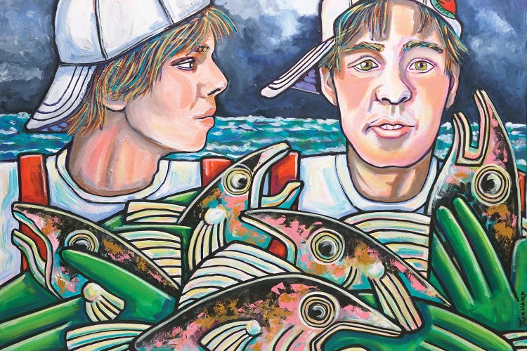 Boats Coming In by Ilene Richard wall art