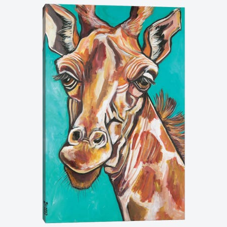 Giraffe Canvas Print #ILR4} by Ilene Richard Art Print