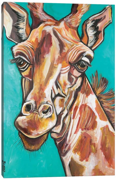Giraffe Canvas Art Print - Ilene Richard