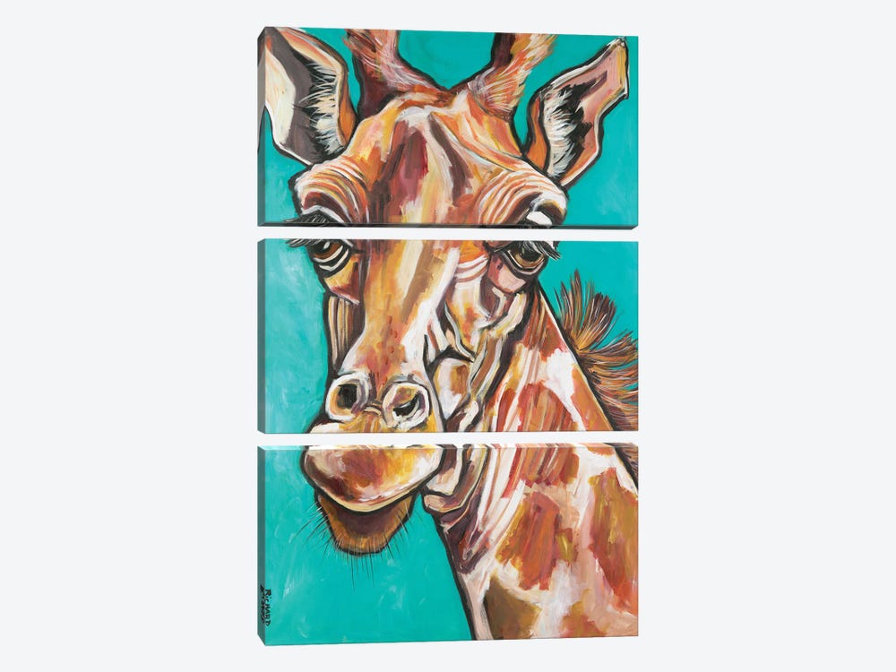 Giraffe by Ilene Richard 3-piece Canvas Wall Art