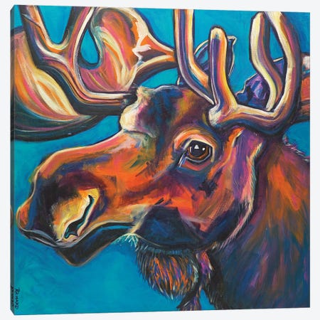 Moose Canvas Print #ILR7} by Ilene Richard Canvas Art Print